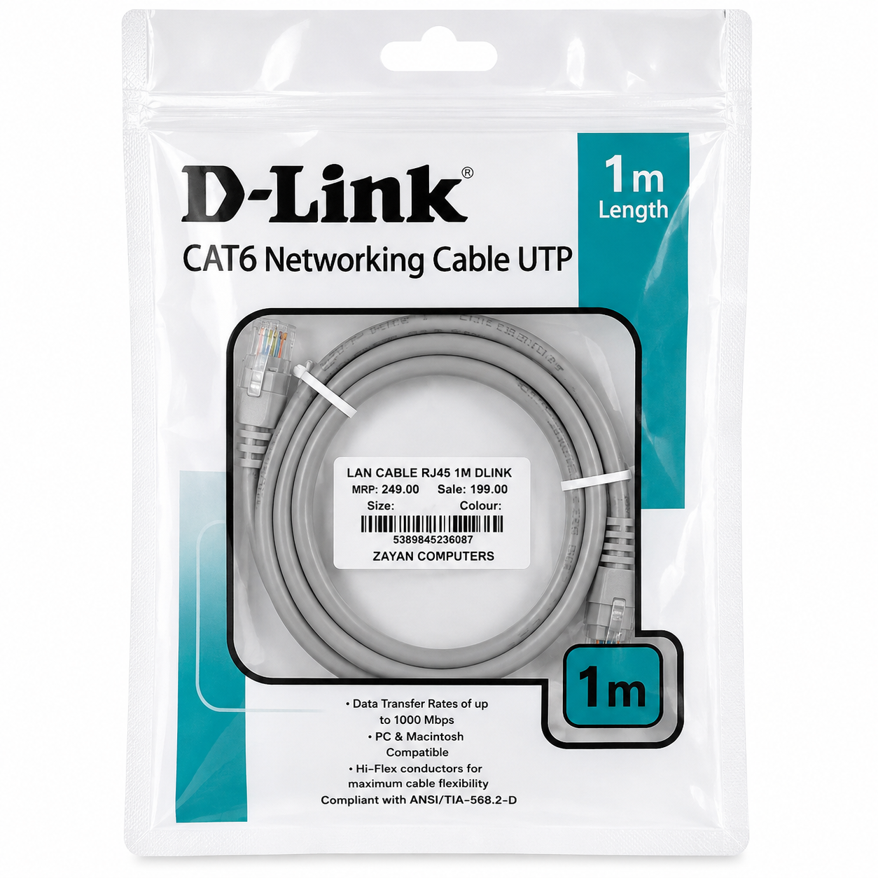LAN CABLE RJ45 1M DLINK